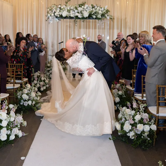 Leila Roker Wore Her Mother’s Diamond and Pearl Wedding Earrings for Her Transatlantic Celebration