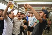 Football Fans Watch England V DR Congo In The 2026 FIFA World Cup