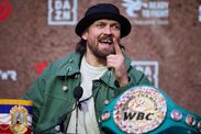 Usyk during the Glory In Giza press conference