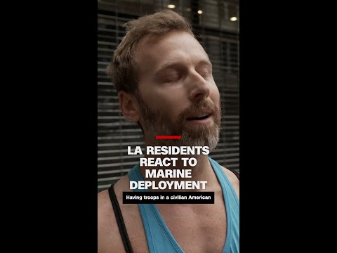 Video LA residents react to marine deployment