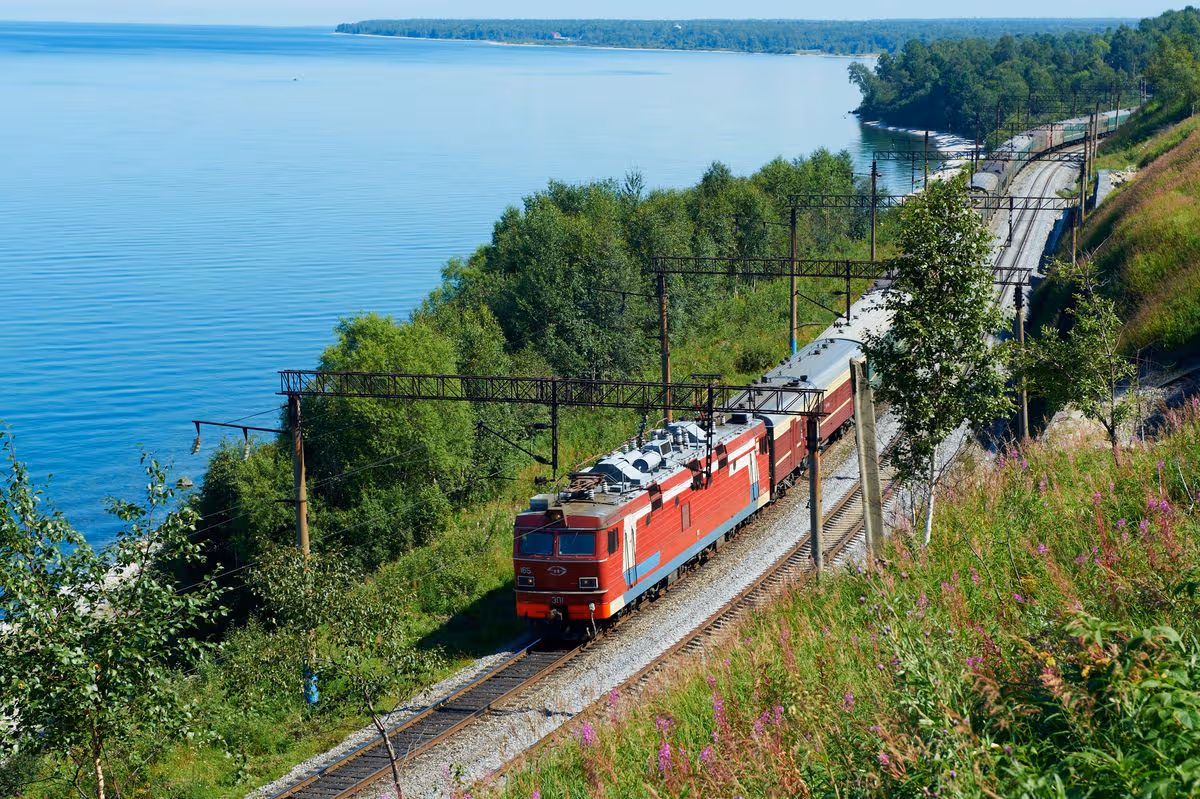 Russia, Siberia, Baikal Lake, Trans-siberian train