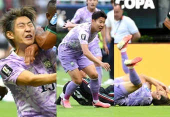 이강인 몸통 박치기, 손흥민 대놓고 진로 방해…'이영표-박지성 분통' 눈 뜨고, 코 베인 태극전사, 남미 심판 '홈콜 우려' 현실로 [조별리그 | 대한민국 vs 멕시코]