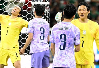 아쉬운 실점에 호통치던 김승규, 이기혁 먼저 다가오자 결국 풀렸다 ['대~한민국' 축구국가대표팀]