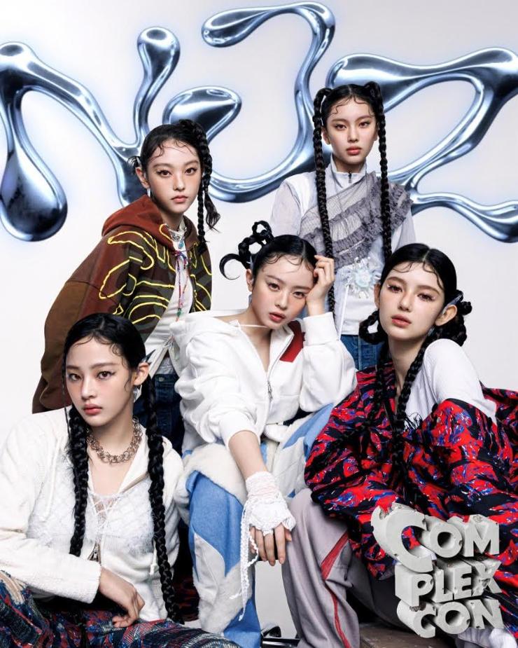 K-pop girl group NJZ, formerly NewJeans, is seen in this photo provided by ComplexCon. Yonhap
